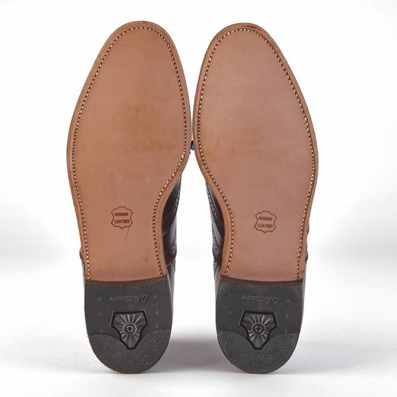 O'Sullivan Executive Imperial Men's Brown Oxford Wingtips 9.5 D Made In USA NEW! - Picture 9 of 13